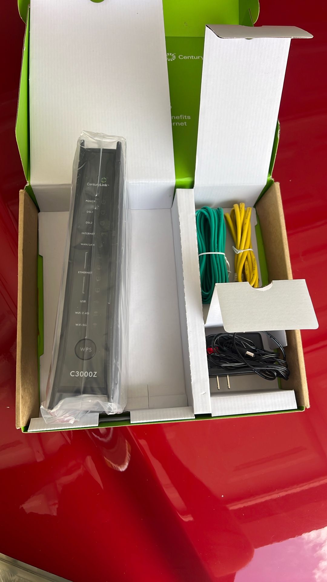 Centuary link modem Wifi Router Cable
