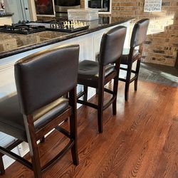 4 Bar Stools, Kitchen Island Chairs