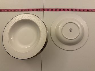 Lenox Opal Innocence 9.2" Rim Soup Bowl (Made in USA)