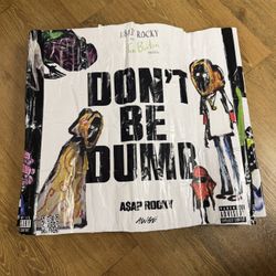 A$AP Rocky x Tim Burton “Don’t Be Dumb” album poster 
