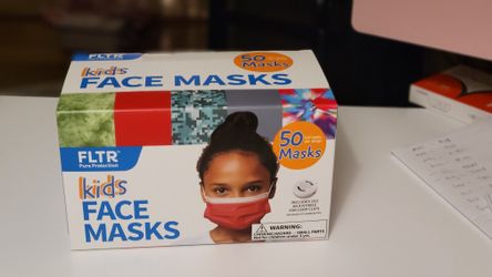 Kids Mask 50count . 5 Different Styles In Same Box That’s 16 cents a Mask