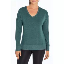 Balance Collection Women’s Midnight Teal Crisscross Georgia Sweatshirt Sz Small