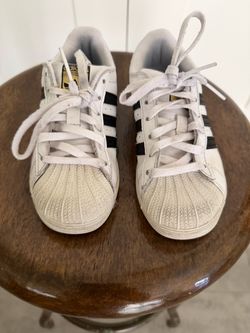 Adidas Superstar White Black Stripe Sneakers