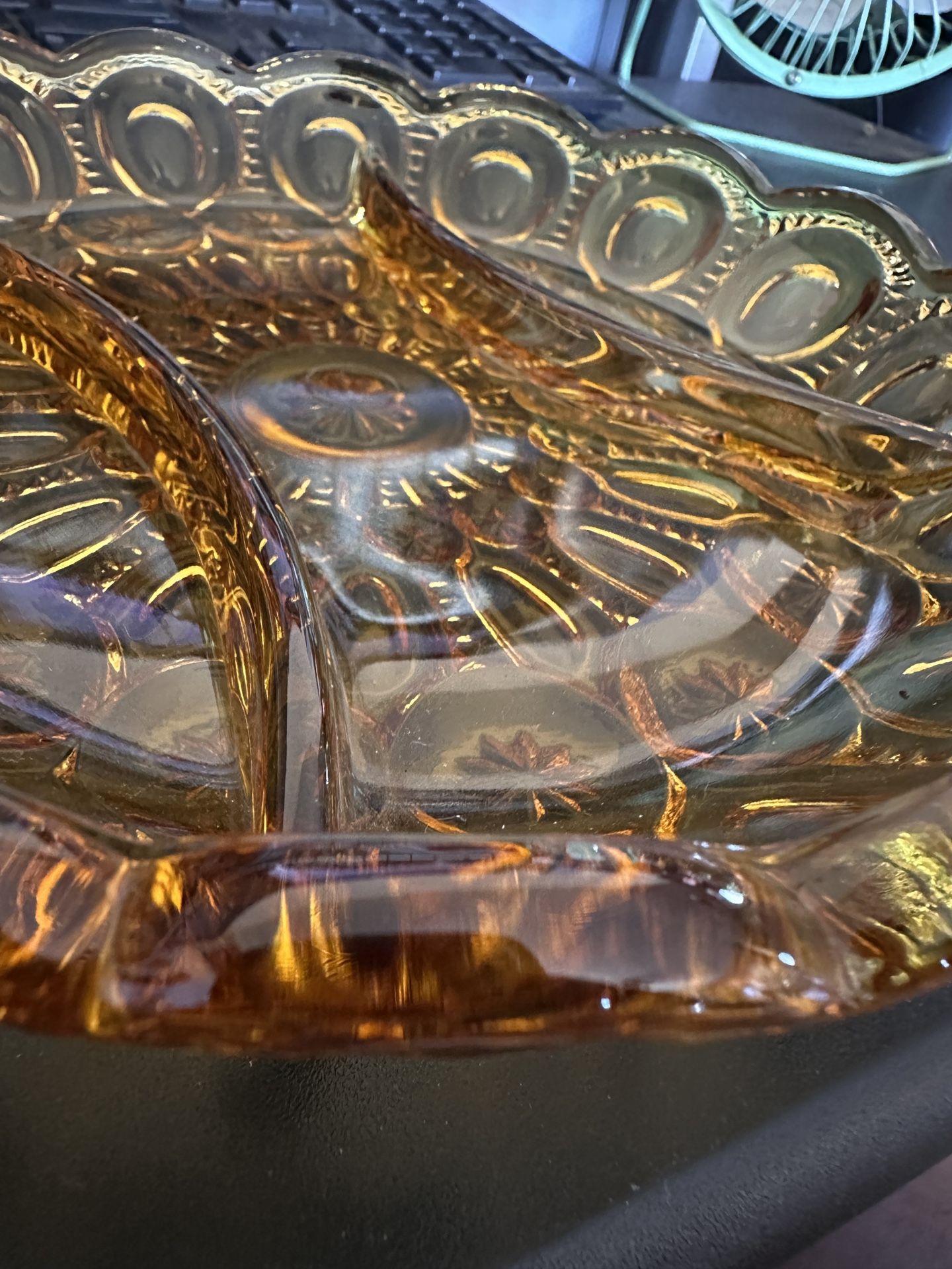 Deviled Egg Plate By L.E. Smith Glass Company