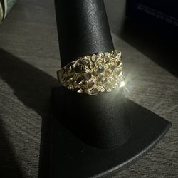 10k Gold Nugget Ring 