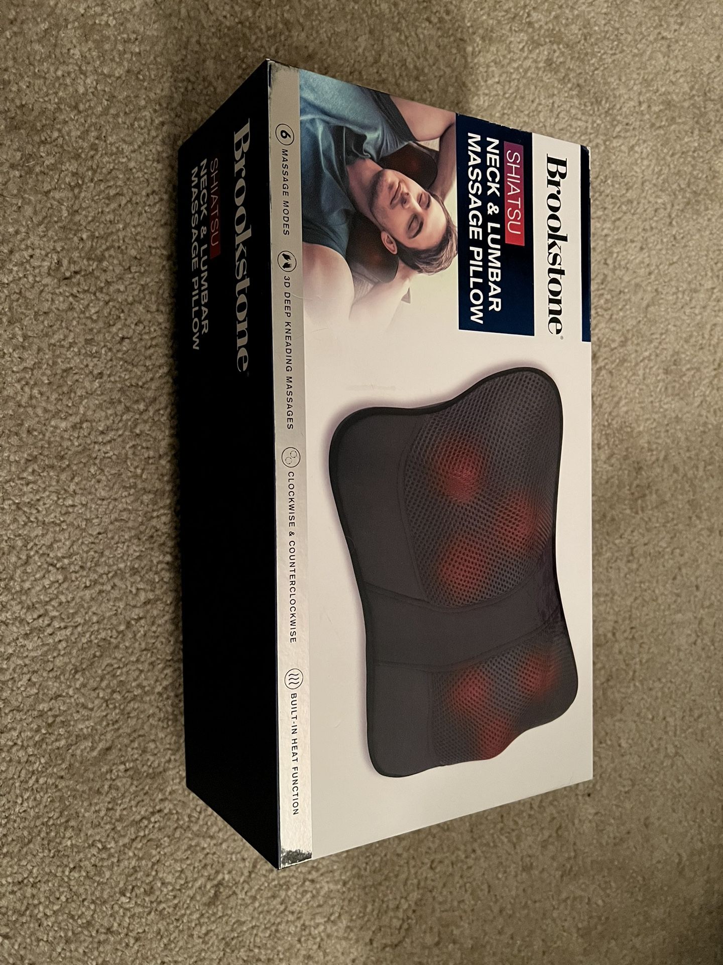 Brookstone Shiatsu heated Neck and Lumbar Massager
