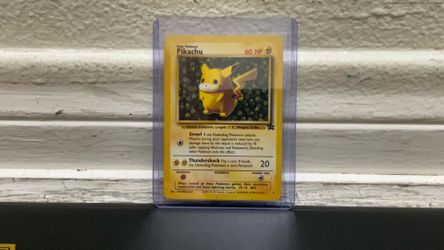 Pikachu promo pokemon card