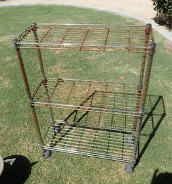 Small Wire Rack with 3 Shelves 32" high
