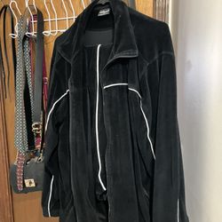 Choice Sportswear Velour Track Suit Black 3X