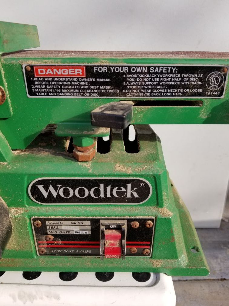 Woodtek belt sander deals