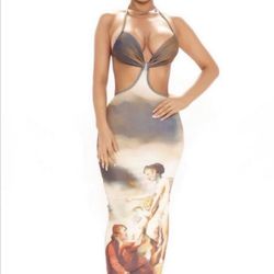 Cutout Dress Fashion Nova Size:L