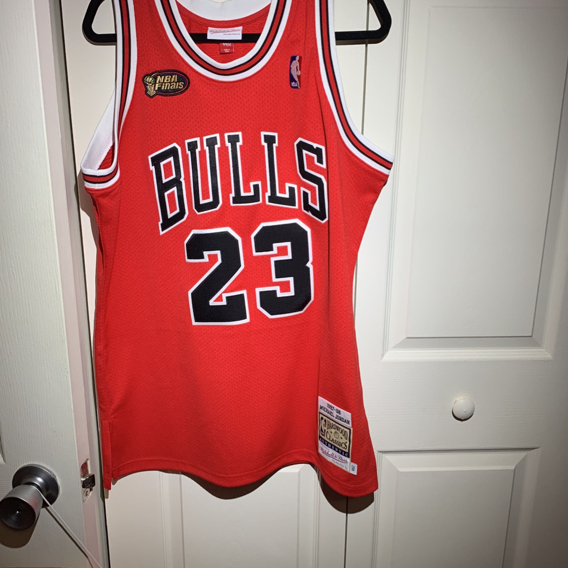 97-98 Finals Mitchell And Ness Chicago Bulls Michael Jordan Jersey Large