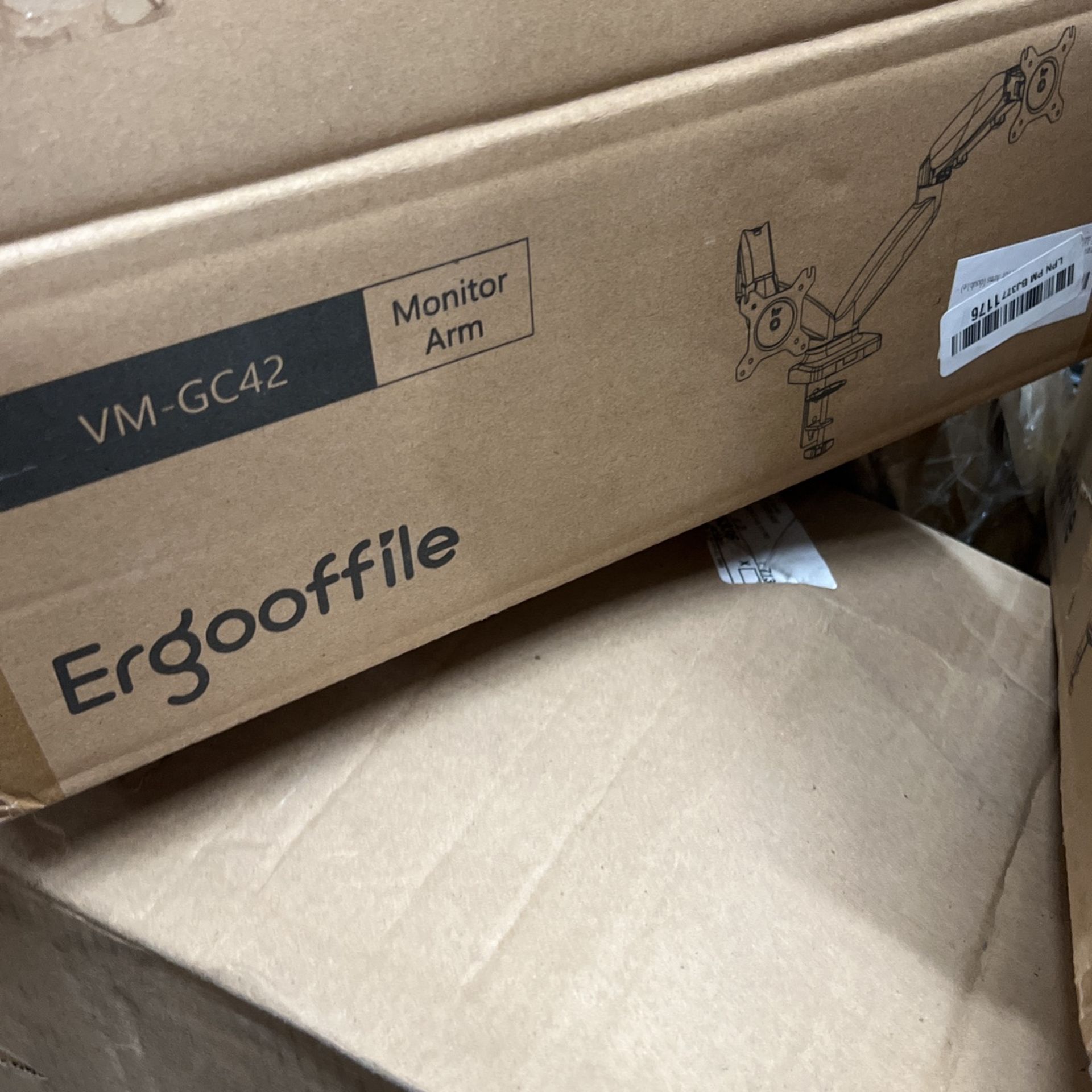 Dual Aluminum LCD Monitor Desk Mount