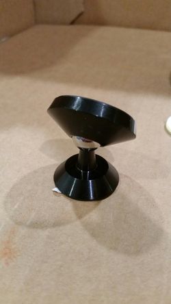 Dashboard magnetic phone holder.
