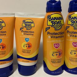 Banana Boat Protection + Vitamins Sunscreen (*Please Read Post Description*)