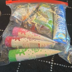 Bath Bubbles Finger Painted