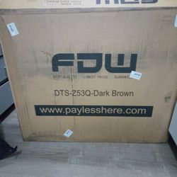 Dark Brown Wooden Dining Table With Two Chairs Brand New In The Box