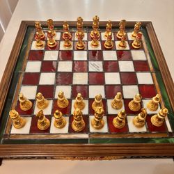 Coca Cola Chess Board 24kt Gold Pieces Excellent Condition $650