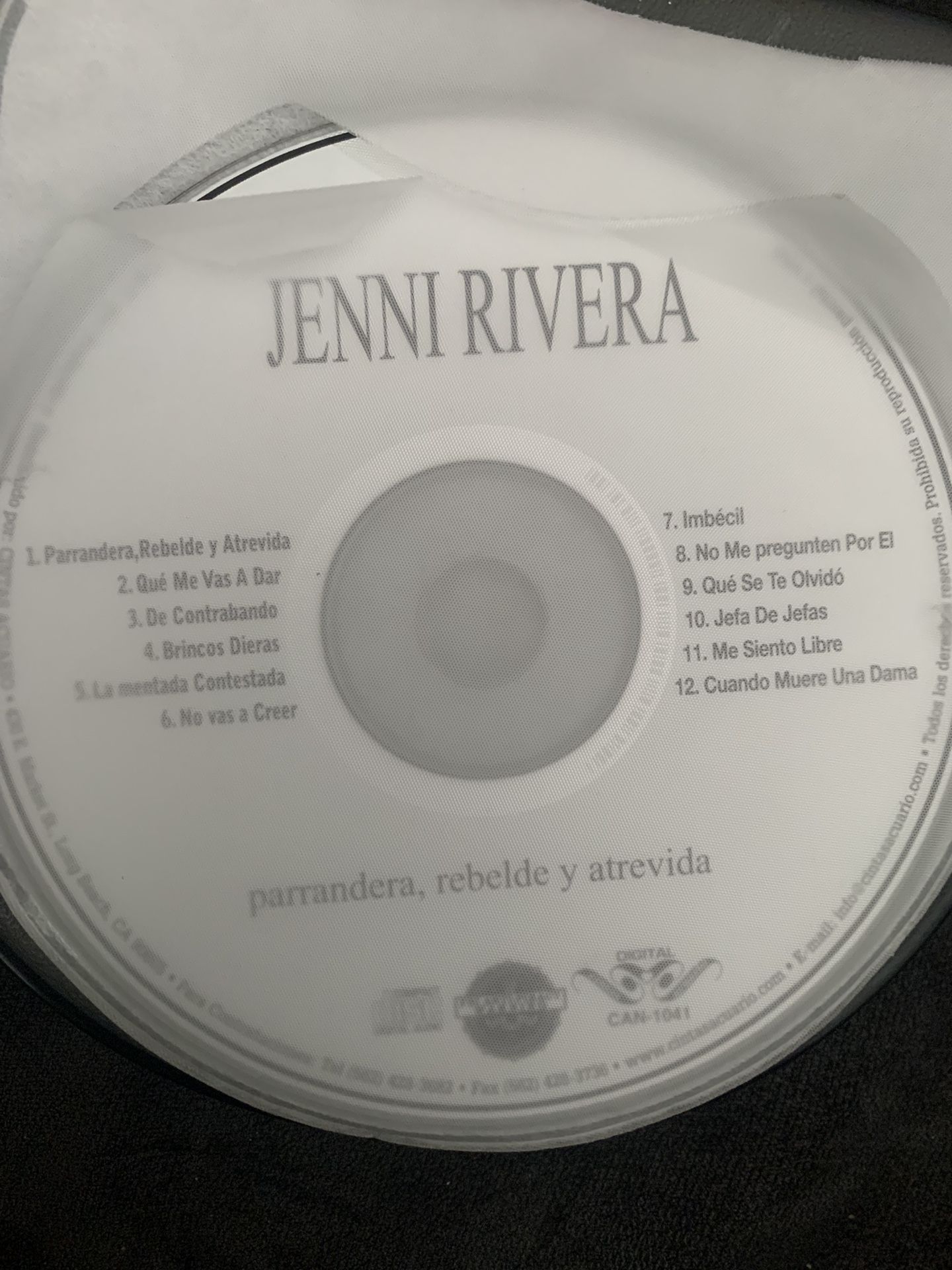 Jenni Rivera Music CD