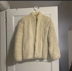 White Mink jacket M