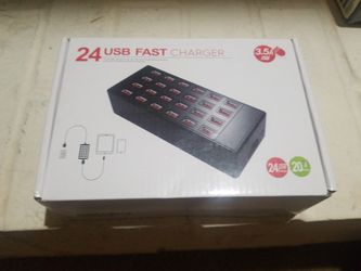 USB Fast Charger, 24 Ports...new In Box
