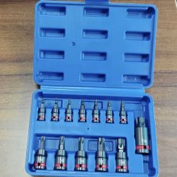12-Piece Torx Bit Socket Set (T8–T70) – Heavy-Duty Impact Star Socket Kit – Wholesale Available 