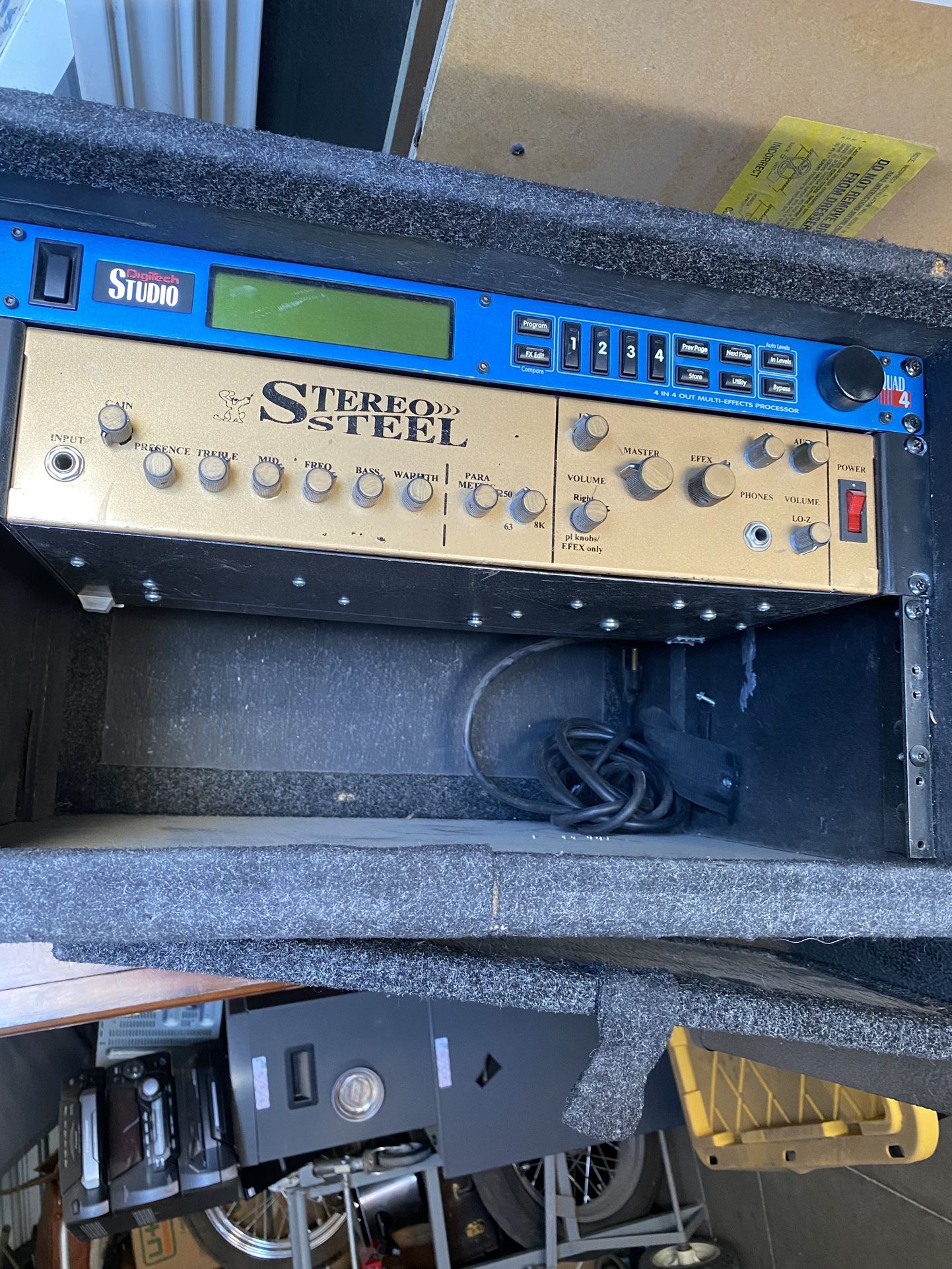 Stereo Steel Pre Amp And Digitech Quad