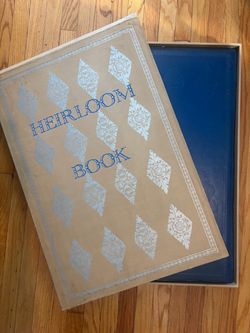GIANT HEIRLOOM BOOK - blue leather cover