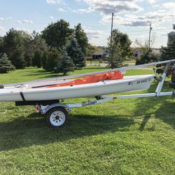 Laser 2 Sailboat With Trailer