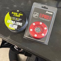 Street hockey puck And Tape