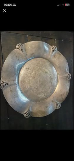 WM Rogers Silverplated Platter with patina