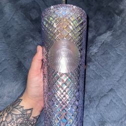 Iridescent Starbucks Cup w/ Straw