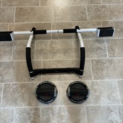 Perfect Over the Door Pull Up Gym And Perfect Push Up Handles/Both Like New 
