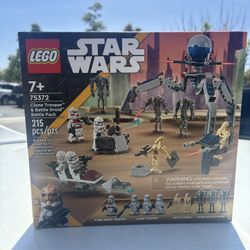 Star Wars Clone Trooper And Battle Droid Battle Pack Lego Set New !!