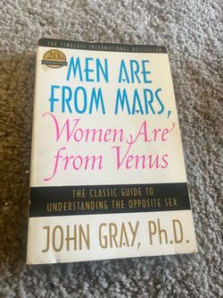 Men Are From Mars Women Are From Venus Book
