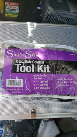 Soft 'n style 8 PC hair colorist tool kit (NEW)