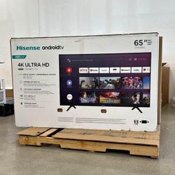 65 Hisense Android 4K HDR Smart Tv
