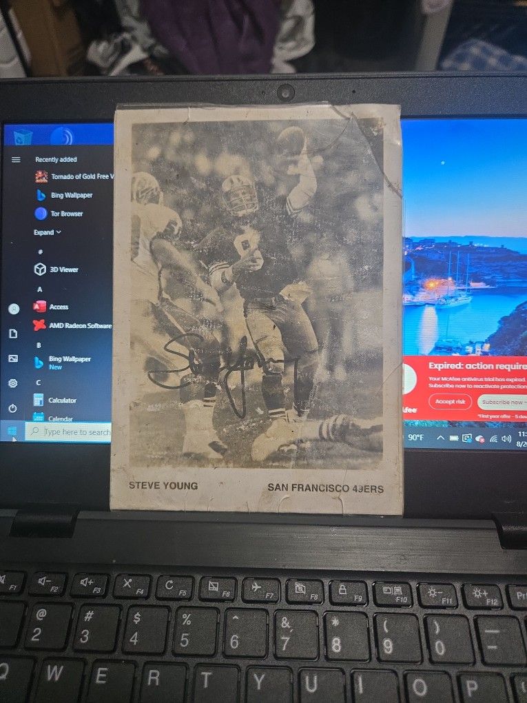 Autographed Jerry Rice And Steve Yound 5×7