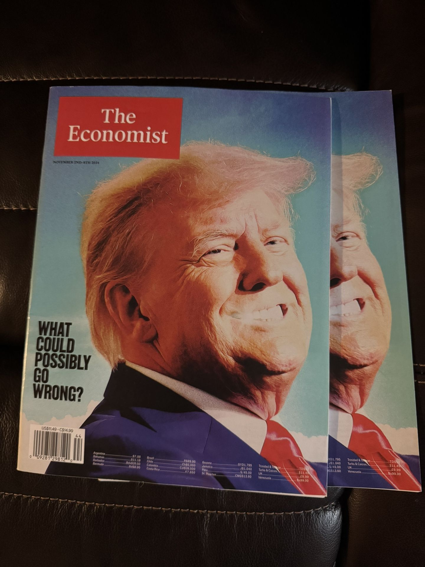 PRESIDENT TRUMP The Economist Magazine November 2024 