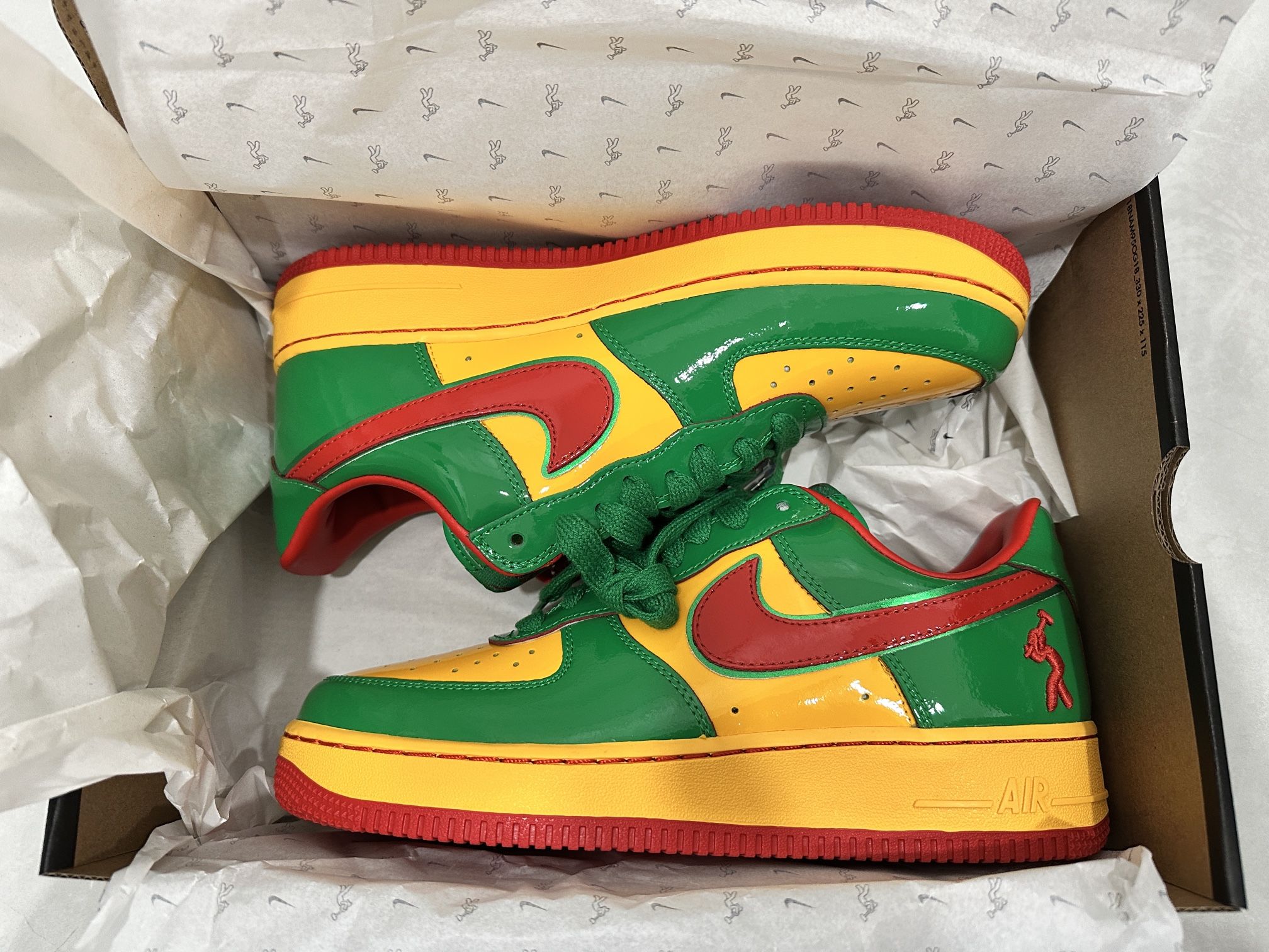 Nike Air Force 1 Low Concrete Boys Lucky Green Size 9
