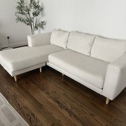 White Sectional Couch 