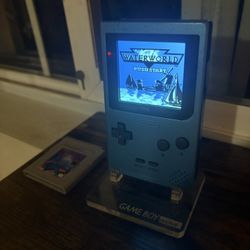 Limited Edition Ice Blue Game Boy Pocket With IPS Backlit Mod