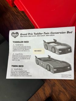 Toddler twin conversion bed