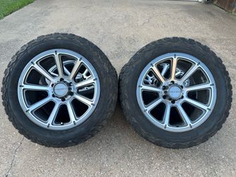 20x10 INCH VISION OFF-ROAD RIMS WITH 275/55R20 TIRES