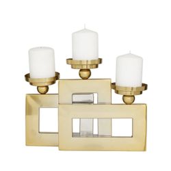 Deco 79 Candel Holder Gold 