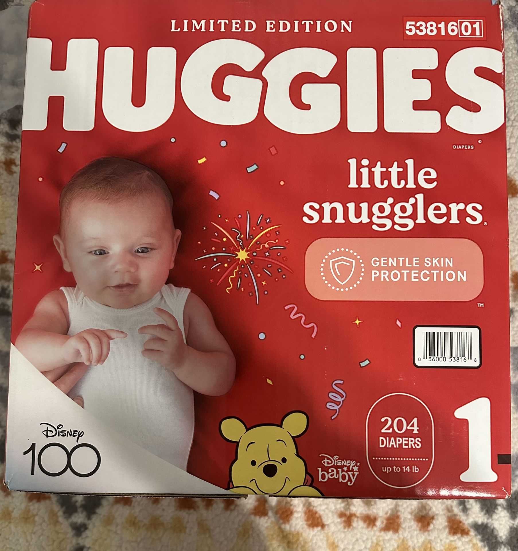 Huggies size1 (count:204)