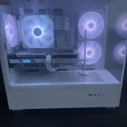 White Gaming PC – Ryzen 5 5500 / RTX 4060 / 16GB / 1TB NVMe