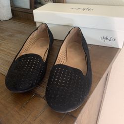 Womens Black Slip On Shoes
