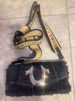 True Religion denim crossbody bag