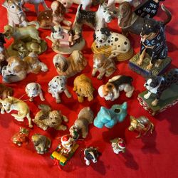 Dog collection. Most are five dollars plus more or less.